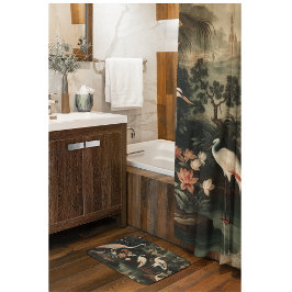 Vintage Krane und Paläste in den Tropen Duschvorhang