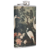 Vintage Krane und Paläste in den Tropen Flachmann (Rechts)