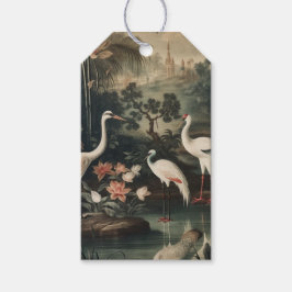 Vintage Krane und Paläste in den Tropen Geschenkanhänger