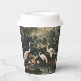 Vintage Krane und Paläste in den Tropen Pappbecher