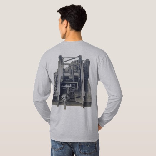 Vintage Krane- und Schotterausrüstung T-Shirt (Schwarz voll)