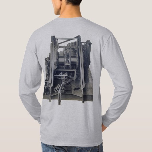 Vintage Krane- und Schotterausrüstung T-Shirt (Rückseite)