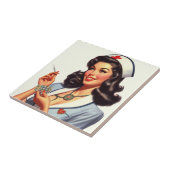 Vintage Krankengeschichte Fliese (Seite)