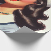 Vintage Krankengeschichte Geschenkpapier (Ecke)