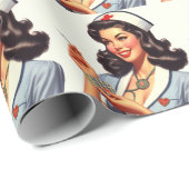 Vintage Krankengeschichte Geschenkpapier (Rolleneckpunkt)