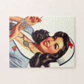 Vintage Krankengeschichte Puzzle (Horizontal)