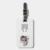 Vintage Krankenhaus-Krankenschwester am Telefon Gepäckanhänger (Vorderseite vertikal)