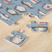 Vintage Krankenkappen für Blue Monogram Puzzle (Seite)