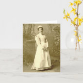 Vintage Krankennotecard Karte (Gelbe Blume)