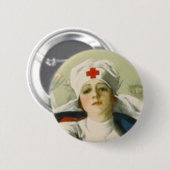 Vintage Krankenschwester Button (Vorne & Hinten)