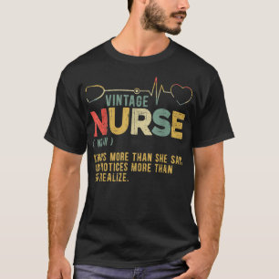 Vintage-Krankenschwester-Definition Krankenhaus Me T-Shirt