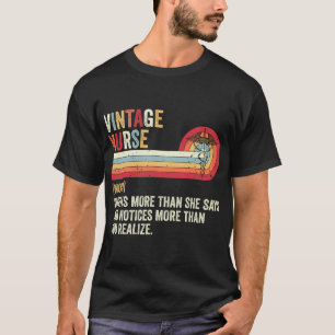 Vintage-Krankenschwester-Humor für stolze Gesundhe T-Shirt