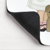 Vintage Krankenschwester mit Welpen-T - Shirts und Mousepad (Ecke)