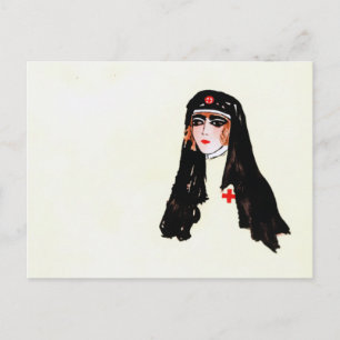 Vintage Krankenschwester Postkarte