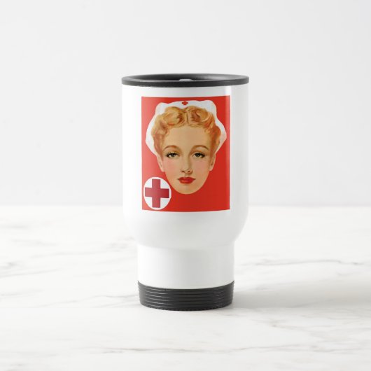 Vintage Krankenschwester Reisebecher (Mittel)