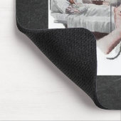 Vintage Krankenschwester Schwarzweiss Mousepad (Ecke)