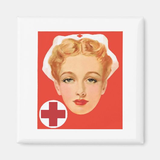 Vintage Krankenversicherung Magnet (Vorne)