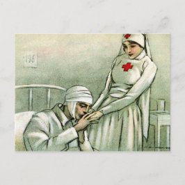 Vintage Krankenversicherung Postkarte