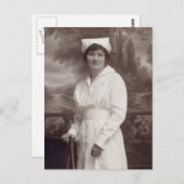 Vintage Krankenversicherung Postkarte (Vorne/Hinten)