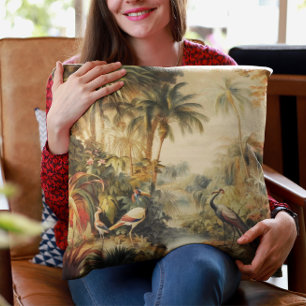 Vintage Kranpalmen Kissen