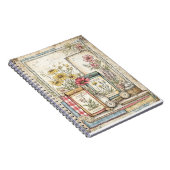 Vintage Kräuter- und Gewürzmuster Notizblock (Rechte Seite)