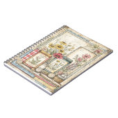 Vintage Kräuter- und Gewürzmuster Notizblock (Linke Seite)