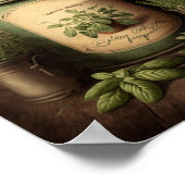 Vintage Kräuter zum Herunterladen von Wandkunst Poster (Ecke)