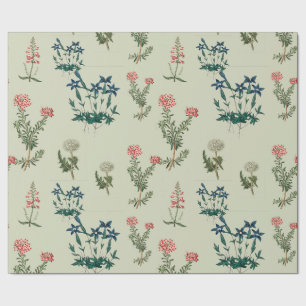 Vintage Kräuterkunst und wilde Blume Geschenkpapier