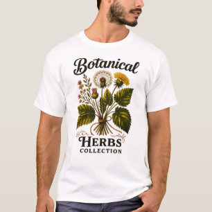 Vintage Kräutersammlung, Elegante Natur T-Shirt