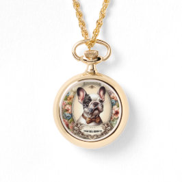 Vintage Krawatte Vibes & Frenchie Armbanduhr