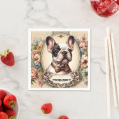Vintage Krawatte Vibes & Frenchie Serviette (Beispiel)