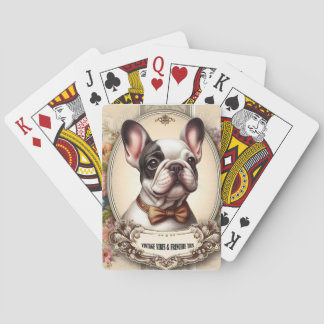 Vintage Krawatte Vibes & Frenchie Spielkarten
