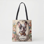 Vintage Krawatte Vibes & Frenchie Tasche (Vorderseite)