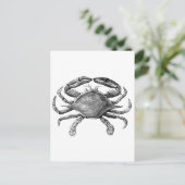 Vintage Krebserkrankung Zeichnend Postkarte (Stehend Vorderseite)