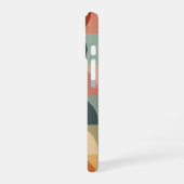 Vintage-Kreis-Bogen-Stacking iPhone 16 Hülle (Linke Seite)