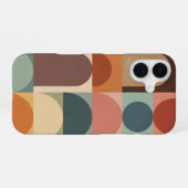 Vintage-Kreis-Bogen-Stacking iPhone 16 Hülle (Rückseite (Horizontal))