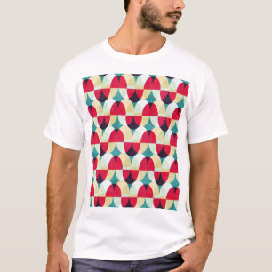 Vintage-Kreis, nahtloses abstraktes Muster. T-Shirt