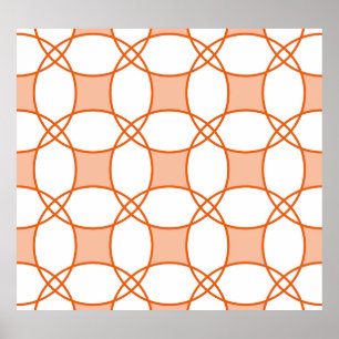Vintage Kreise Art: Nahtloses geometrisches Muster Poster