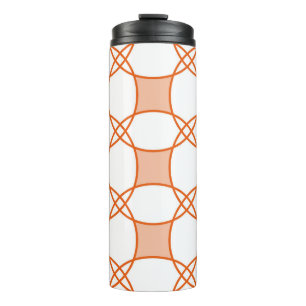 Vintage Kreise Art: Nahtloses geometrisches Muster Thermosbecher