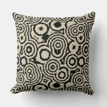 Vintage Kreise aus Schwarz und Taupe