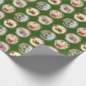 Vintage Kreise Geschenkpapier (Ecke)