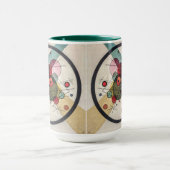 Vintage Kreise in einem Kreis - Kandinsky Moderne  Tasse (Zentrum)
