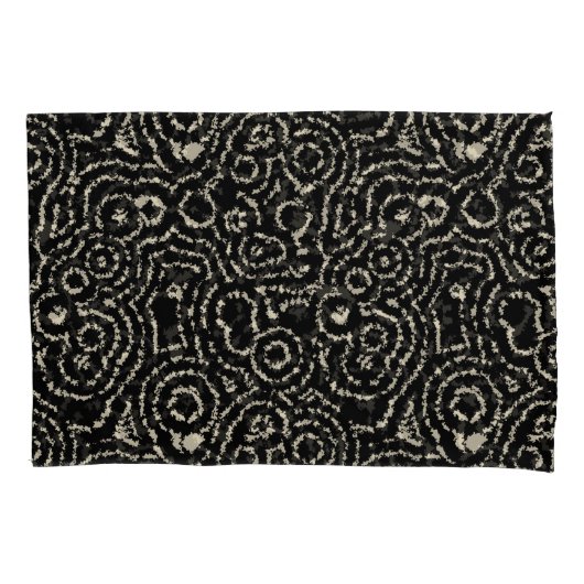 Vintage Kreise Kissenbezug (Vorderseite-Links)