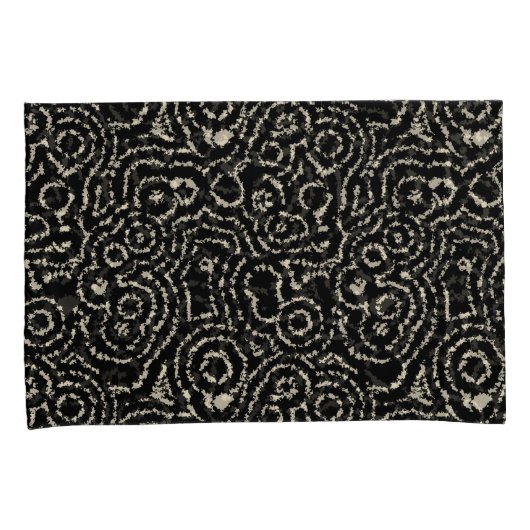 Vintage Kreise Kissenbezug (Vorderseite-Rechts)