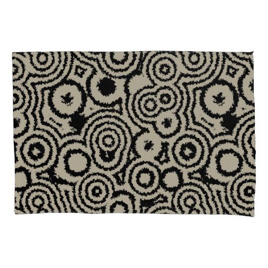 Vintage Kreise Kissenbezug (Vorderseite-Links)