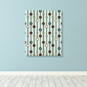 Vintage Kreise Leinwanddruck (Insitu (Holzboden))