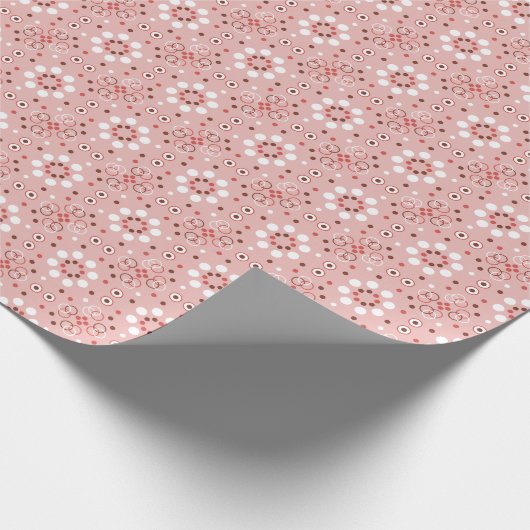 Vintage Kreise: Nahtloser geometrischer Arm. Geschenkpapier (Ecke)