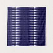 Vintage Kreislinien im Retro-Stil Wandteppich (Vorderseite (Horizontal))