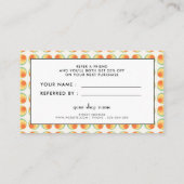 Vintage Kreismuster Empfehlungskarte (Rückseite)