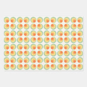 Vintage Kreismuster Geschenkpapier Set (Vorderseite)